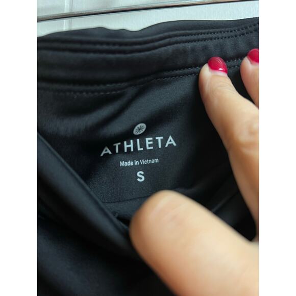 Athleta Moonlight Precision 7/8 Floral Print Mesh Leggings Black Gray Small - Picture 3 of 13